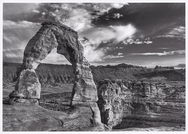 モノクロ写真の出力のスキャン画像　Photo Rag Bright White フォトラグ ブライトホワイト