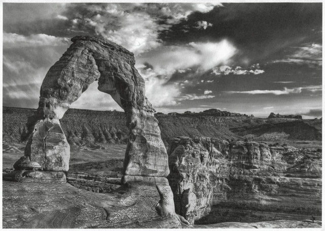 モノクロ写真の出力のスキャン画像　群雲こうぞ（未晒）